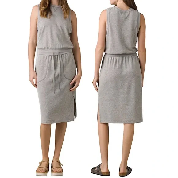 prAna Cozy Up Beach Hopper Dress - Heather Grey prAna Cozy Up Beach Hopper Dress - Heather Grey